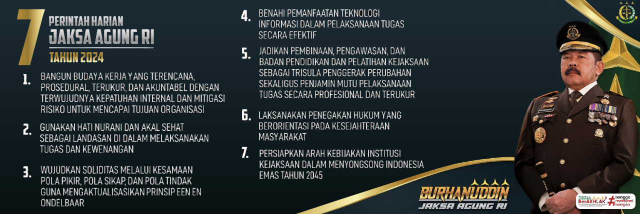 7 PRINTAH JAKSA AGUNG